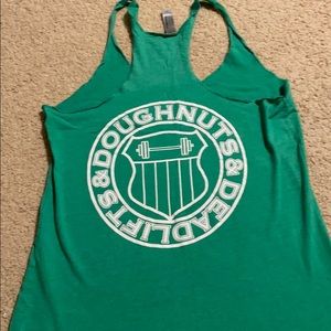 Doughnuts and Deadlifts women’s stringer